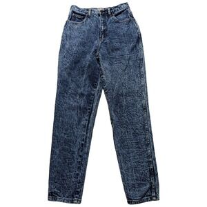 VTG STEFANO INTERNATIONAL Women Size 8 Acid Wash Straight Leg Denim Jeans